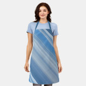 Blauwe lucht Blauwe en witte streep Schort (Gedragen)