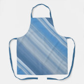 Blauwe lucht Blauwe en witte streep Schort (Voorkant)