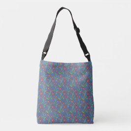 Blauwe Lucht | Dansende Aquarel Margrieten Crossbody Tas