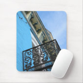 Blauwe Lucht en Gebouw Muismat (Met muis)