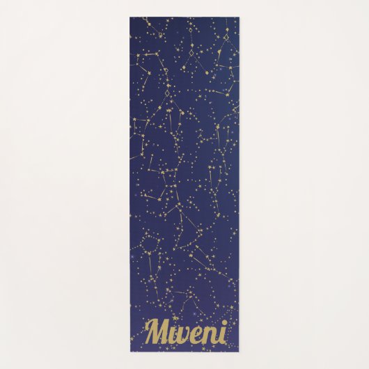 blauwe lucht en sterrenbeeld Yoga Mat (Voorkant)
