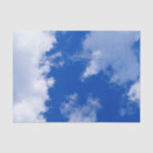 Blauwe Lucht en Witte Wolken Foto Tissuepapier (Voorkant)