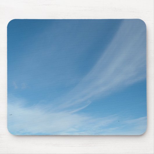 Blauwe lucht en witte wolken muismat (Voorkant)
