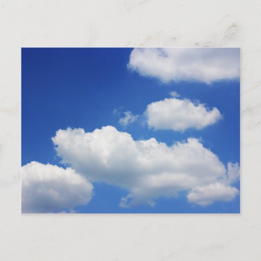 Blauwe lucht en wolken briefkaart (Voorkant)
