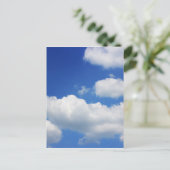 Blauwe lucht en wolken briefkaart (Staand voorkant)