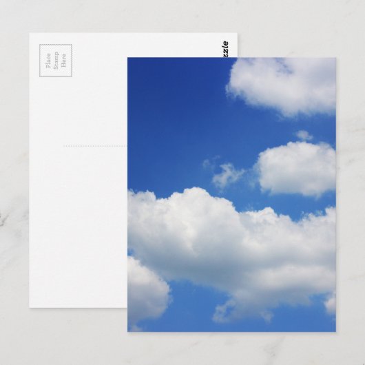 Blauwe lucht en wolken briefkaart (Voorkant / Achterkant)