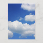 Blauwe lucht en wolken briefkaart (Voorkant)