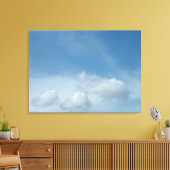 Blauwe lucht en wolken canvas afdruk (Insitu (Woonkamer))