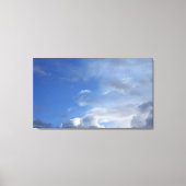 Blauwe lucht en wolken canvas afdruk (Voorkant)