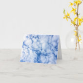 blauwe lucht en wolken kaart (Gele Bloem)