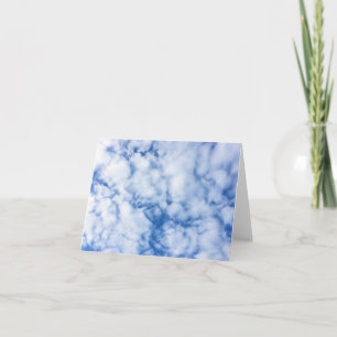 blauwe lucht en wolken kaart
