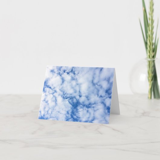 blauwe lucht en wolken kaart (Voorkant)