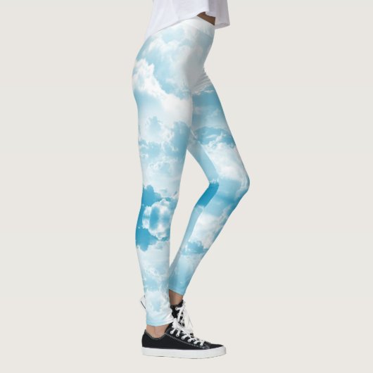 Blauwe lucht en wolken leggings (Rechts)