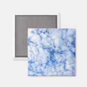 blauwe lucht en wolken magneet (Voorkant / Achterkant)