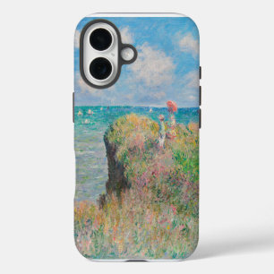 Blauwe lucht en wolken Monet Impressionistisch Sch iPhone 16 Hoesje