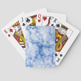 blauwe lucht en wolken pokerkaarten