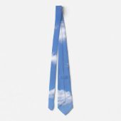 blauwe lucht en wolken stropdas (Achterkant)