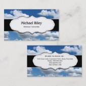 Blauwe lucht en wolken Visitekaartjes (Voorkant / Achterkant)