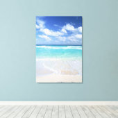 Blauwe lucht en zee 15 canvas afdruk (Insitu (Houten vloer))