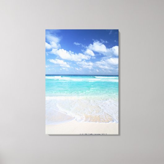 Blauwe lucht en zee 15 canvas afdruk (Voorkant)