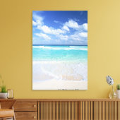 Blauwe lucht en zee 15 canvas afdruk (Insitu (Woonkamer))