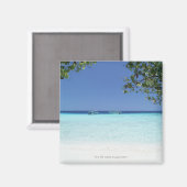 Blauwe lucht en zee 9 magneet (Voorkant / Achterkant)