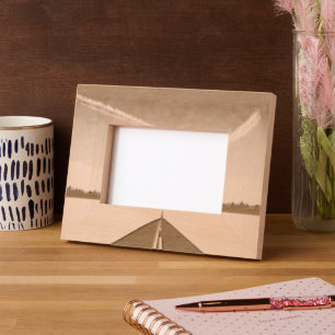 Blauwe lucht gegraveerde lijstjes