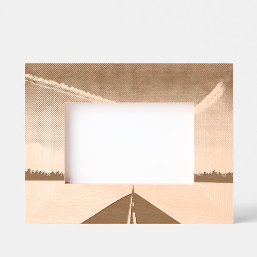 Blauwe lucht gegraveerde lijstjes (Voorkant)