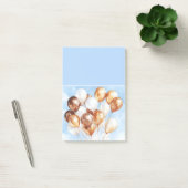 Blauwe Lucht Gouden Witte Ballonnen Post-it® Notes (Kantoor)