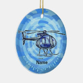 Blauwe Lucht Helikopter ornament (Rechts)