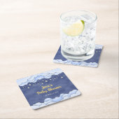 Blauwe lucht met hangende sterren - kartonnen onderzetters (Insitu)