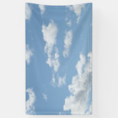 Blauwe lucht met wolken achtergrond spandoek (Verticaal)