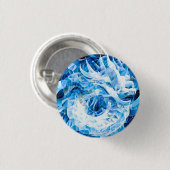 Blauwe Lucht Mozaïek Draak Ronde Button 3,2 Cm (Voorkant /achterkant)