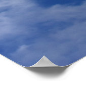 Blauwe lucht. poster (Hoek)