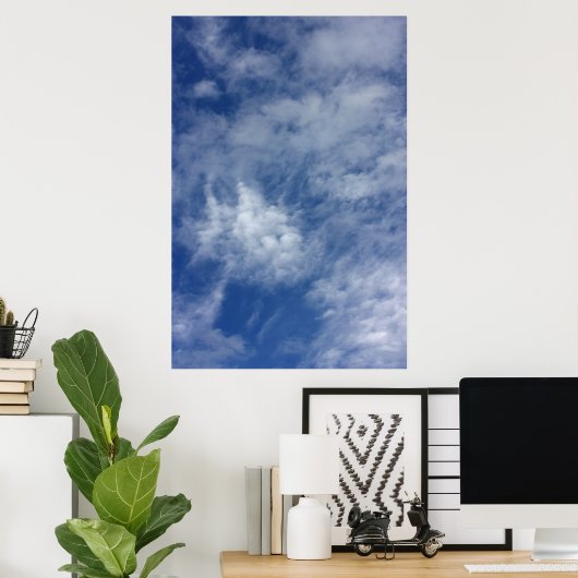 Blauwe lucht. poster (Thuiskantoor)