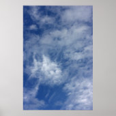 Blauwe lucht. poster (Voorkant)