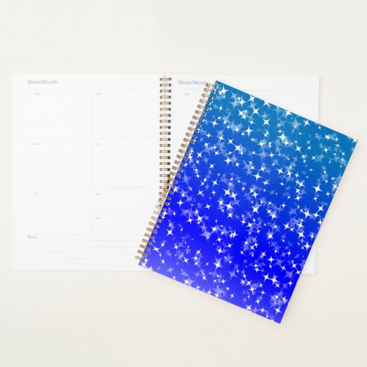 Blauwe lucht sterren Planner (Display)