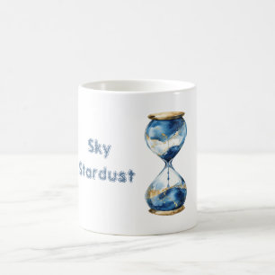 Blauwe Lucht Sterrenstof Zandloper Koffiemok