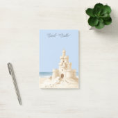 Blauwe Lucht Strand Crème Zand Kasteel Post-it® Notes (Kantoor)