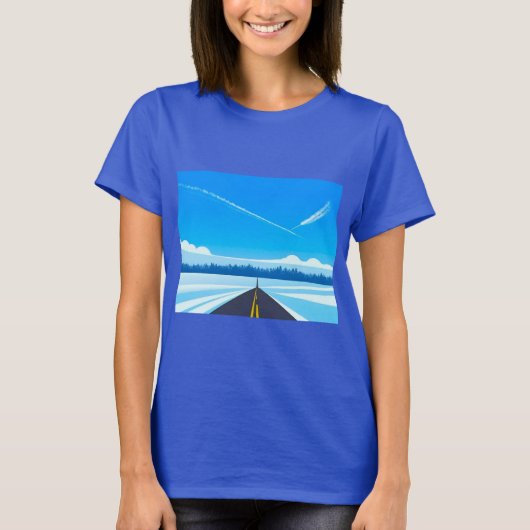 Blauwe lucht t-shirt (Voorkant)