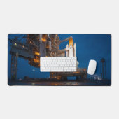Blauwe lucht voor de lancering van Spaceshuttle At Bureaumat (Keyboard & Muis)