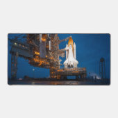 Blauwe lucht voor de lancering van Spaceshuttle At Bureaumat (Voorkant)