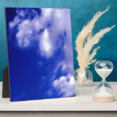 Blauwe lucht & witte wolken fotoplaat (Zijkant)