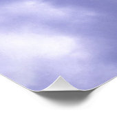 Blauwe lucht & witte wolken perfect poster (Hoek)