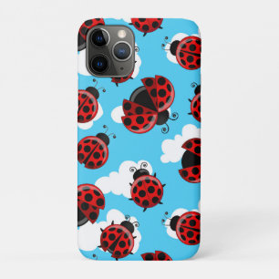 Blauwe Lucht Witte Wolken Rode Lieveheersbeestje K Case-Mate iPhone Case