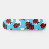 Blauwe Lucht Witte Wolken Rode Lieveheersbeestje K Persoonlijk Skateboard (Horizontaal)