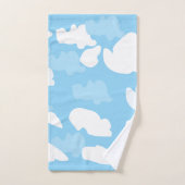 Blauwe Lucht Wolken Bad Handdoek (Handdoek)