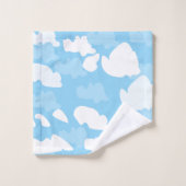 Blauwe Lucht Wolken Bad Handdoek (Wasdoekje)