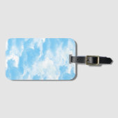 Blauwe Lucht Wolken Bagagelabel (Voorkant (horizontaal))