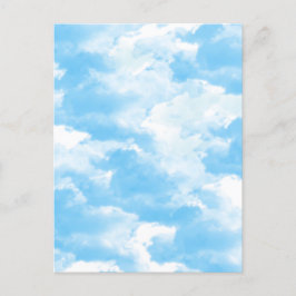 Blauwe Lucht Wolken Briefkaart